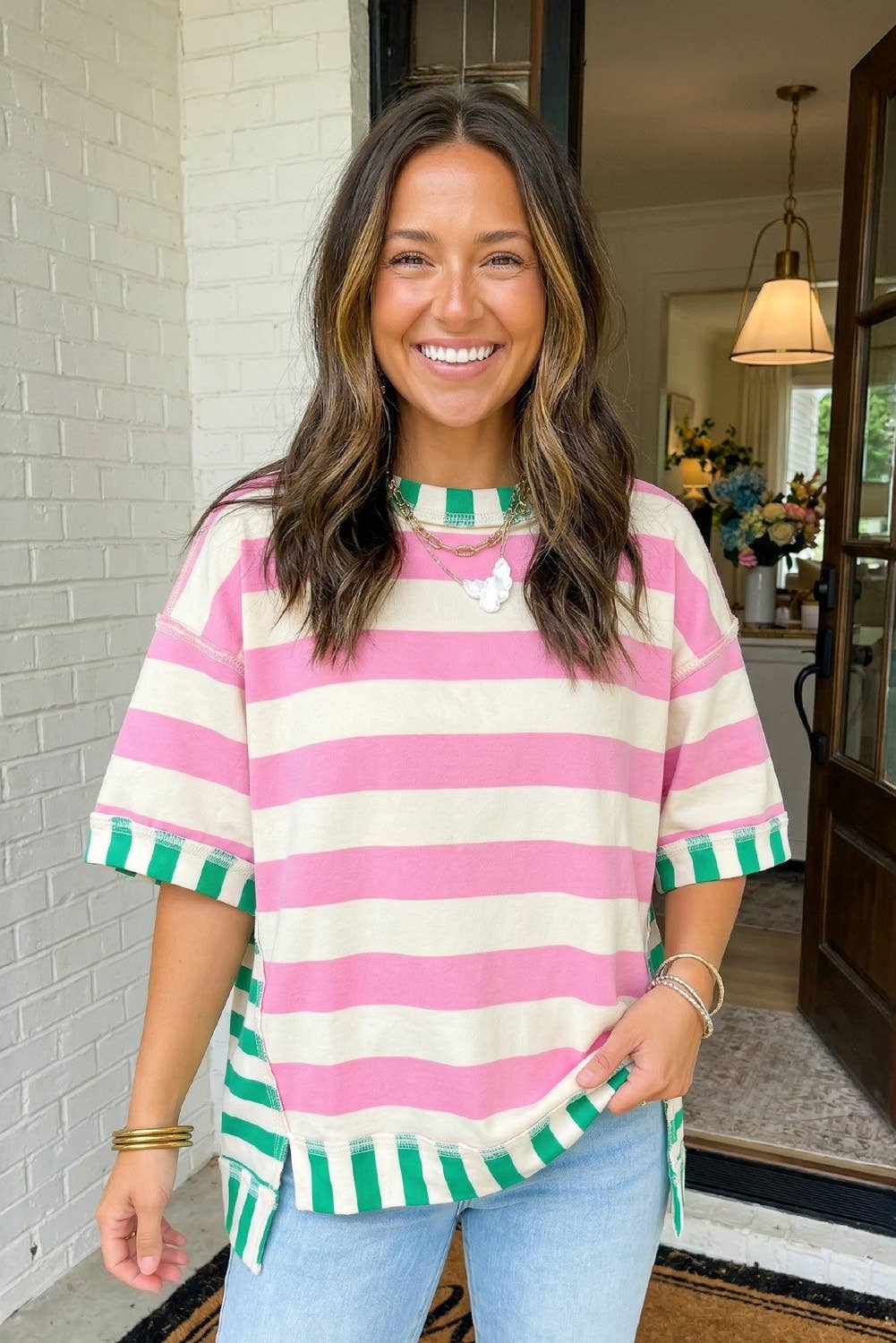 Exposed Seam top