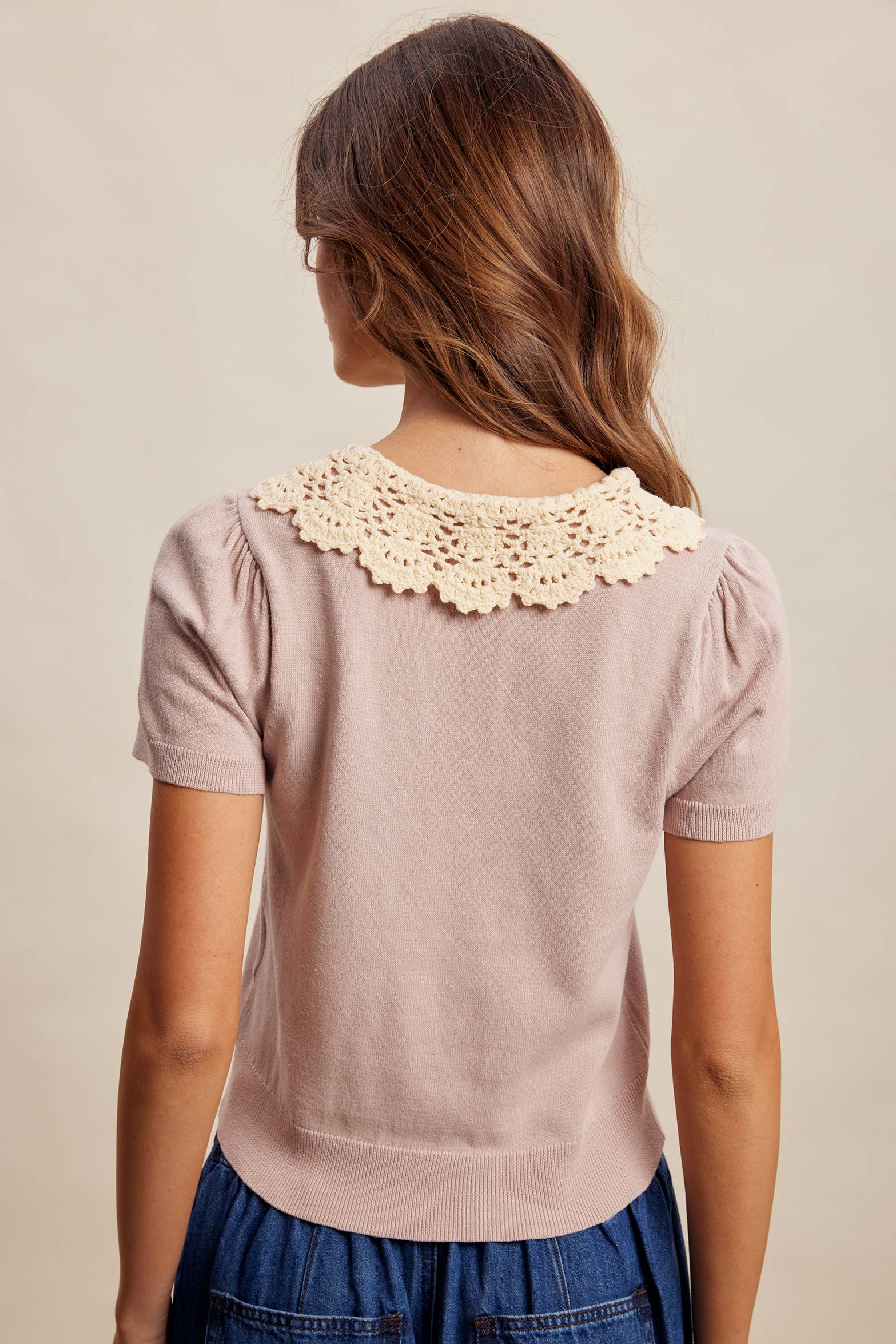 Crochet Collar Top