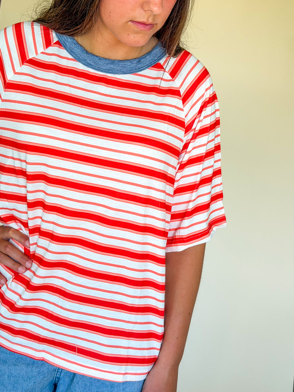 Striped Raglan T-Shirt