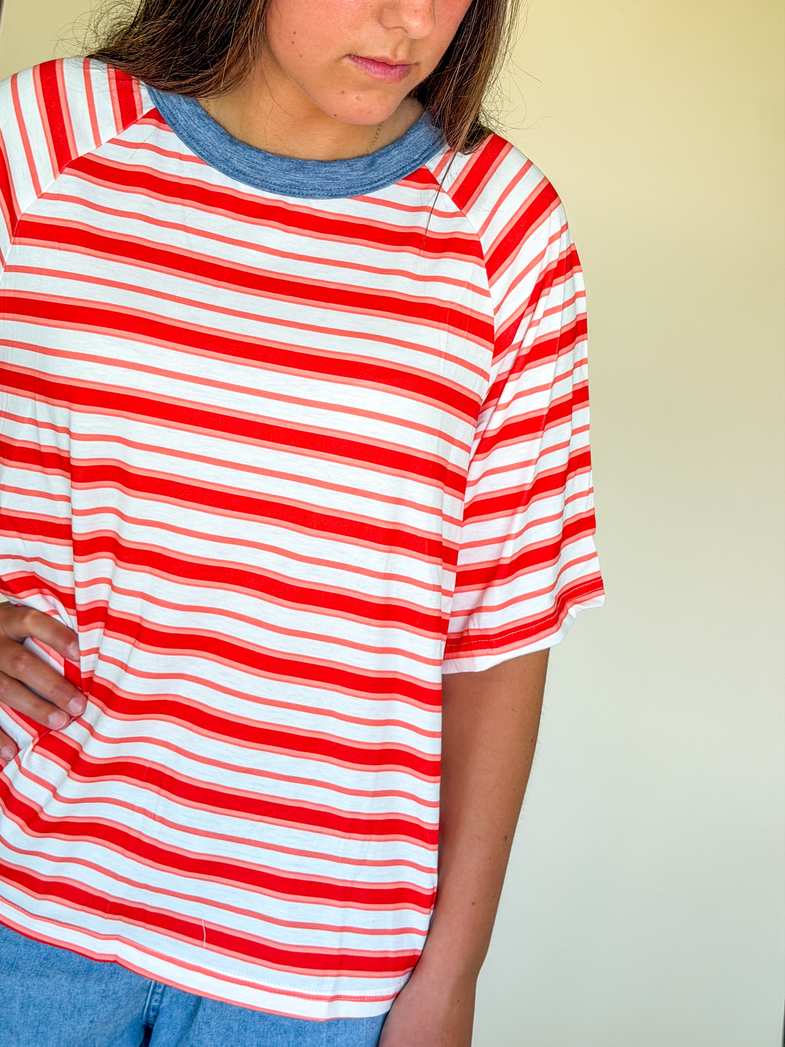 Striped Raglan T-Shirt