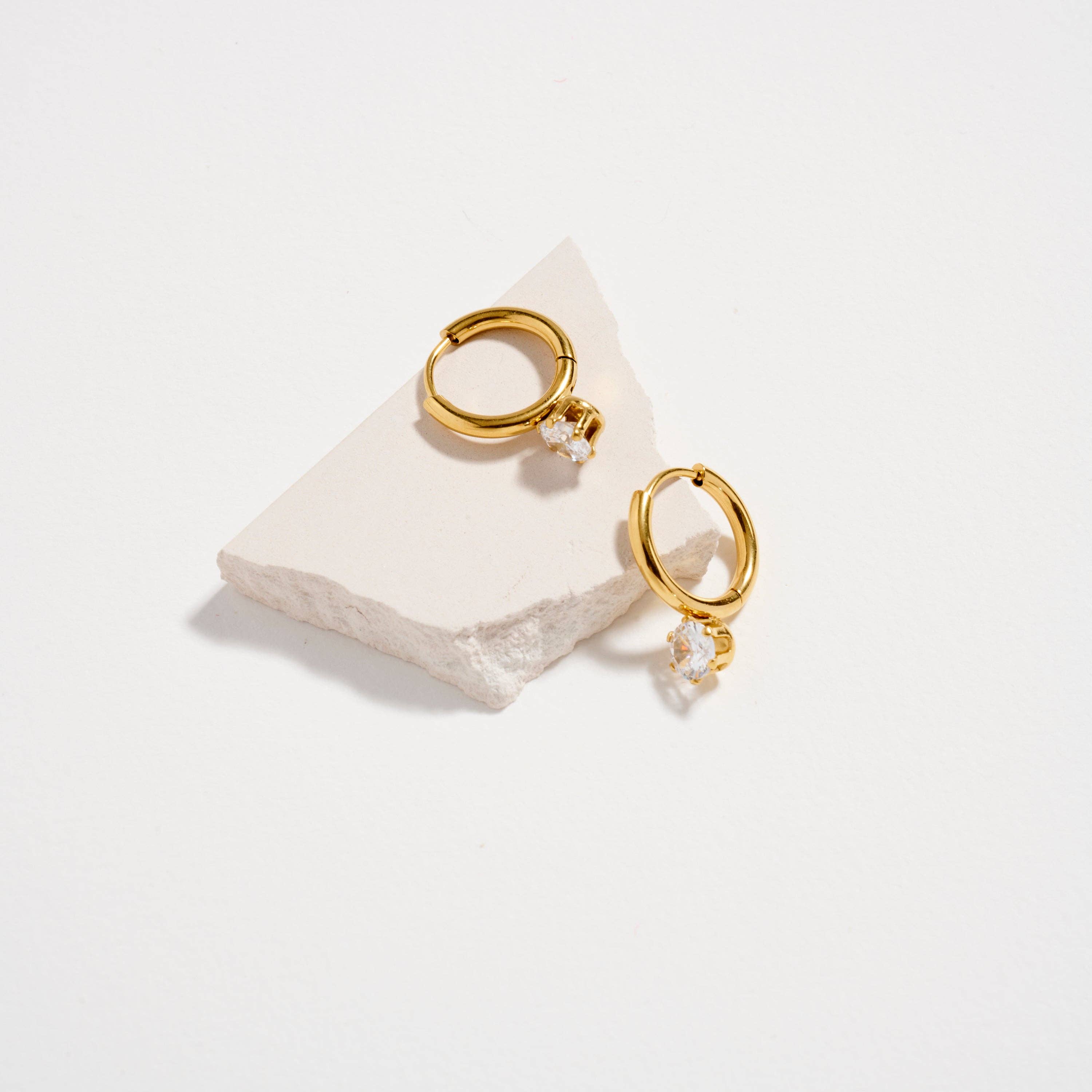 Drop Hoop Earrings