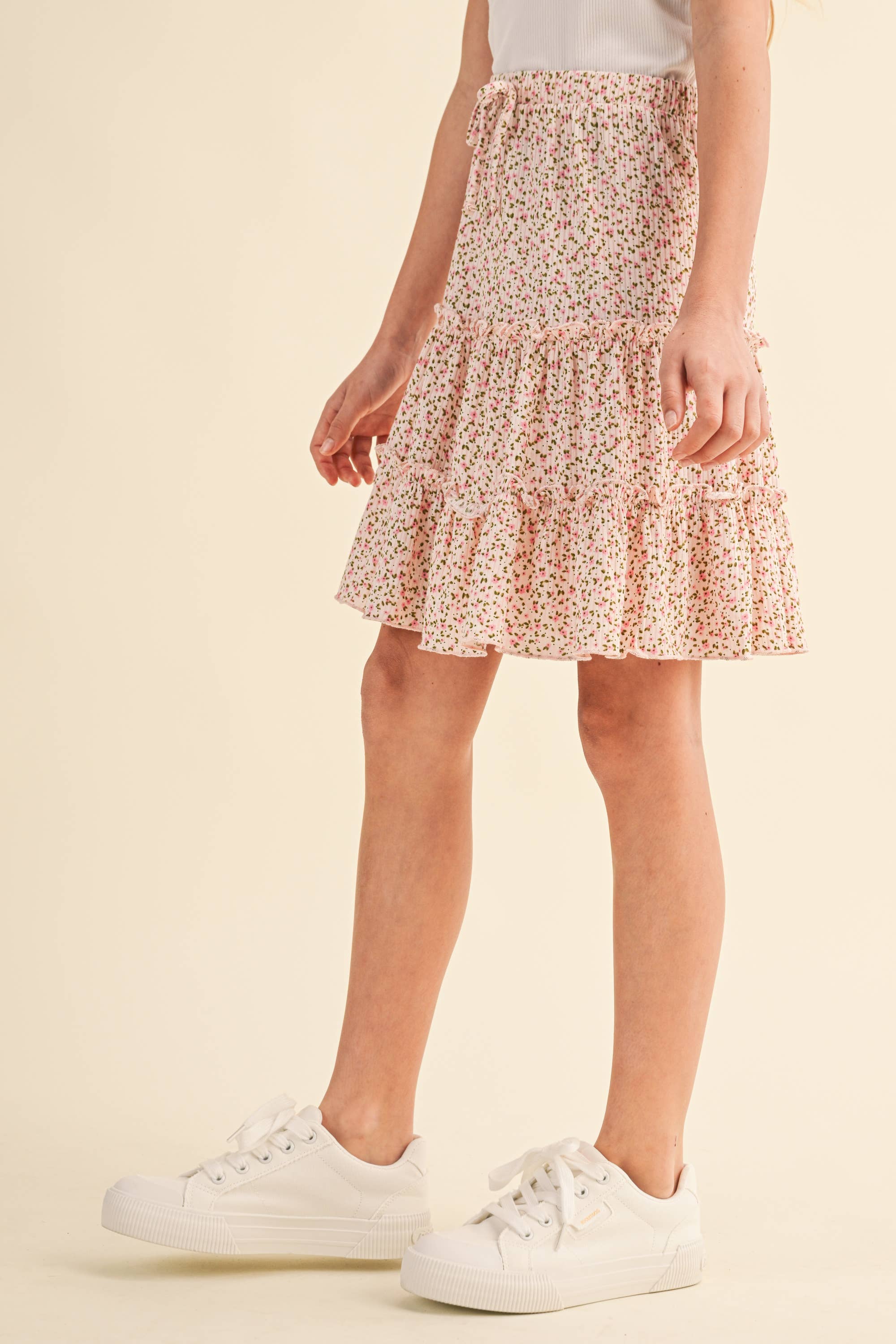 Tiered Knit Skirt