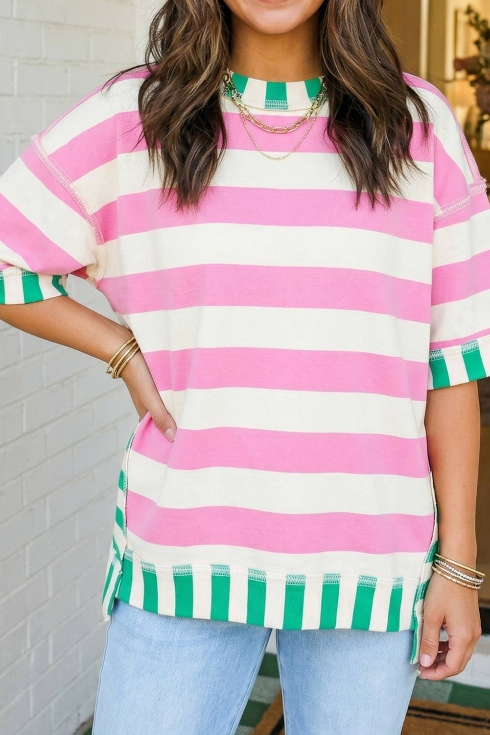 Exposed Seam top