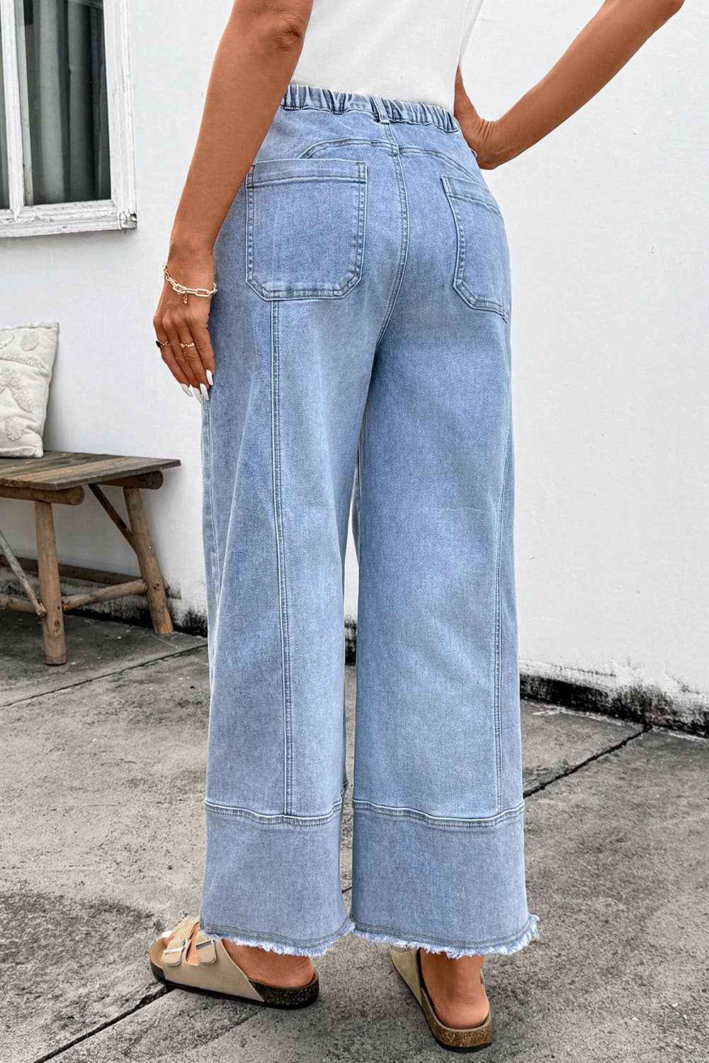 Wide Leg Demin Pants