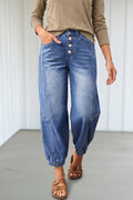 Vintage Wash Barrel Jeans