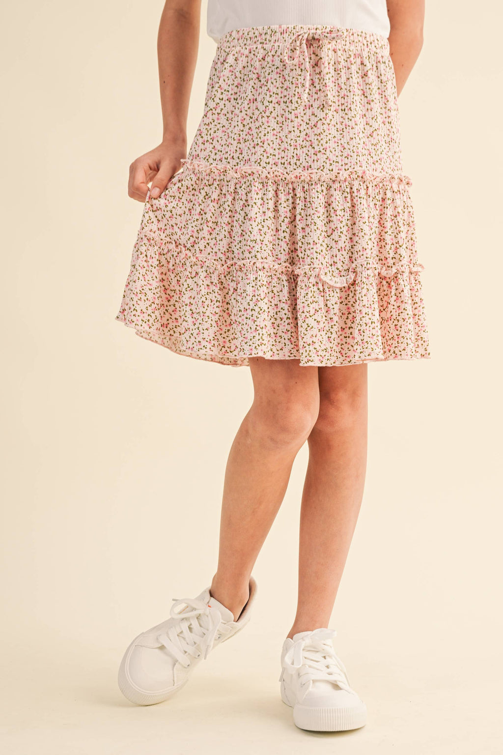 Tiered Knit Skirt