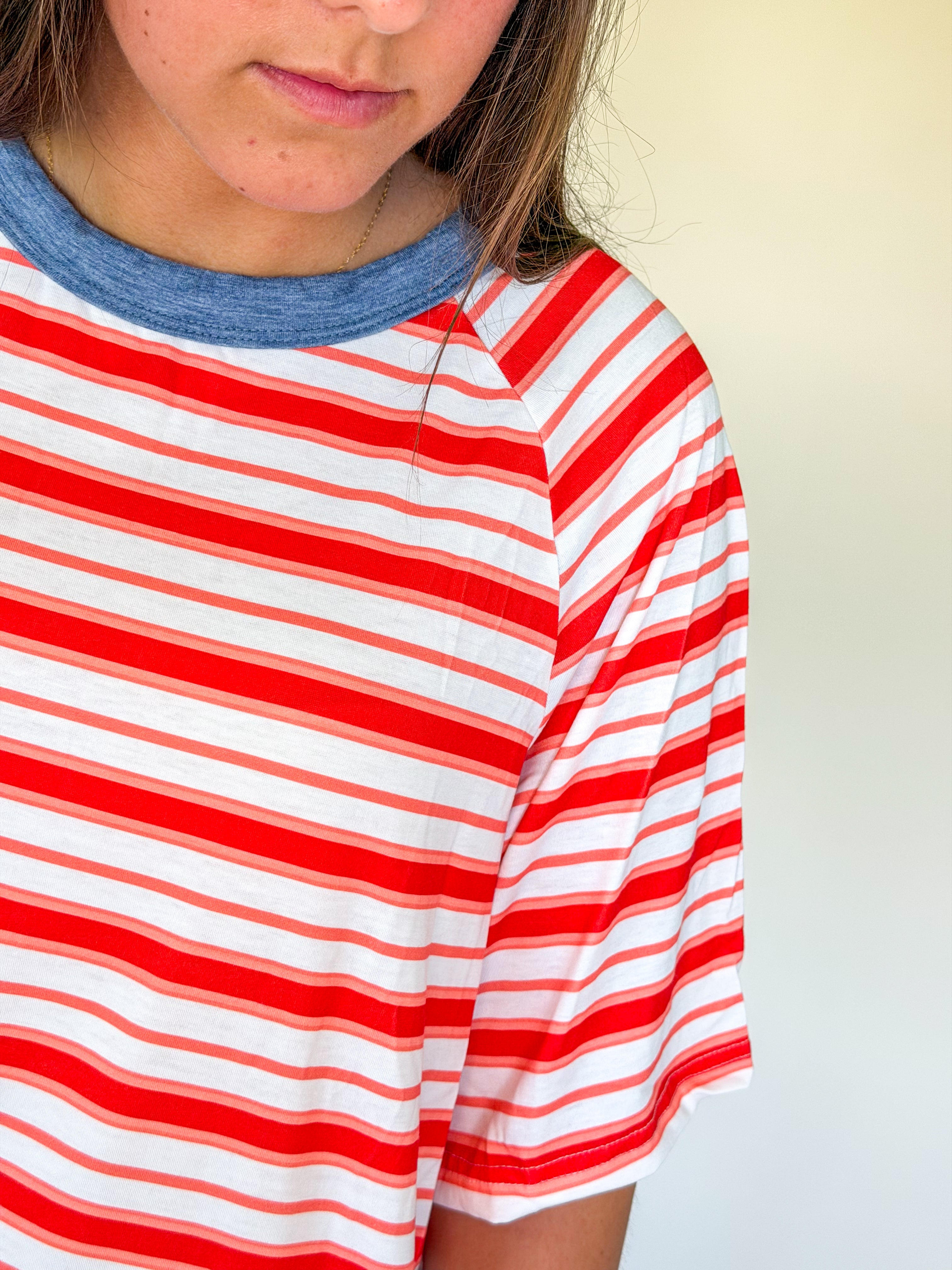 Striped Raglan T-Shirt