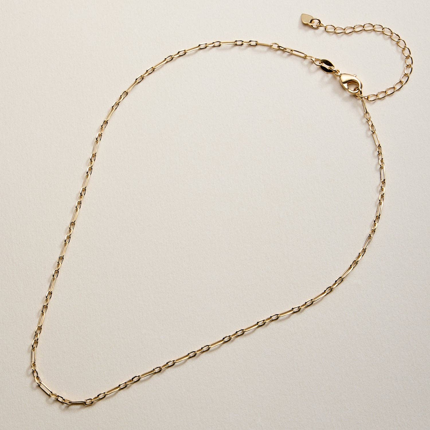 Gold Filled Oval Links Paperclip Necklace