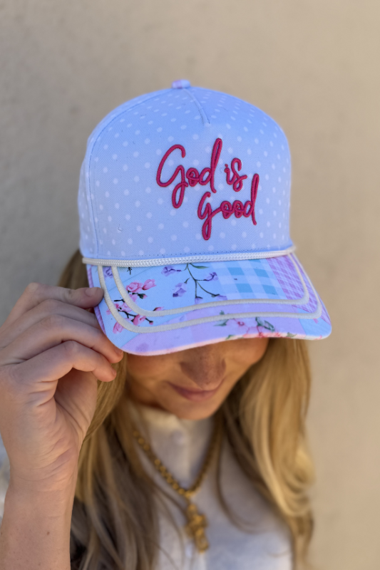 God Is Good Quilted Hat