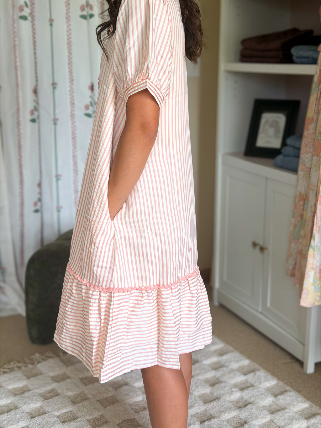Striped Collared Dress