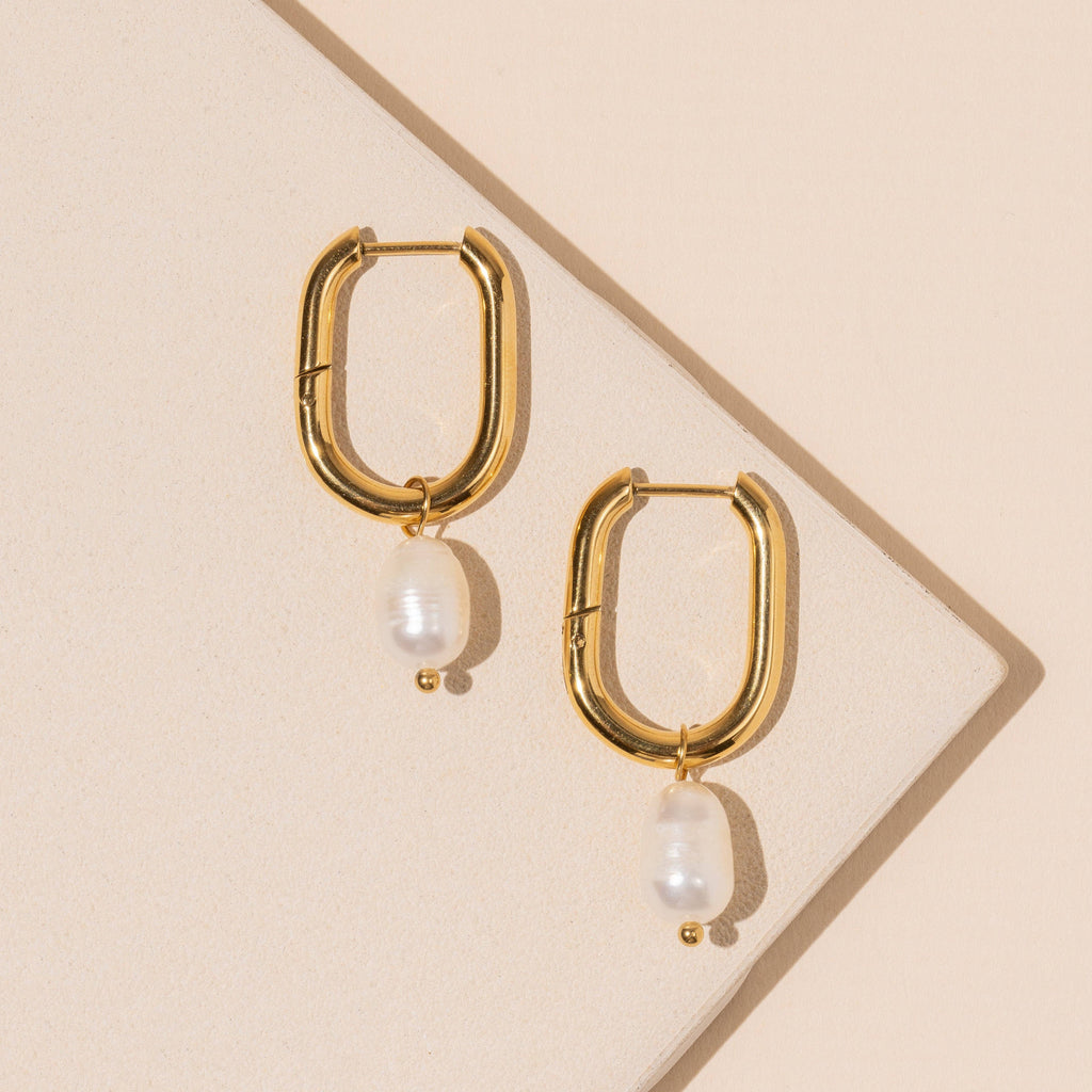 Pearl Charm Earings