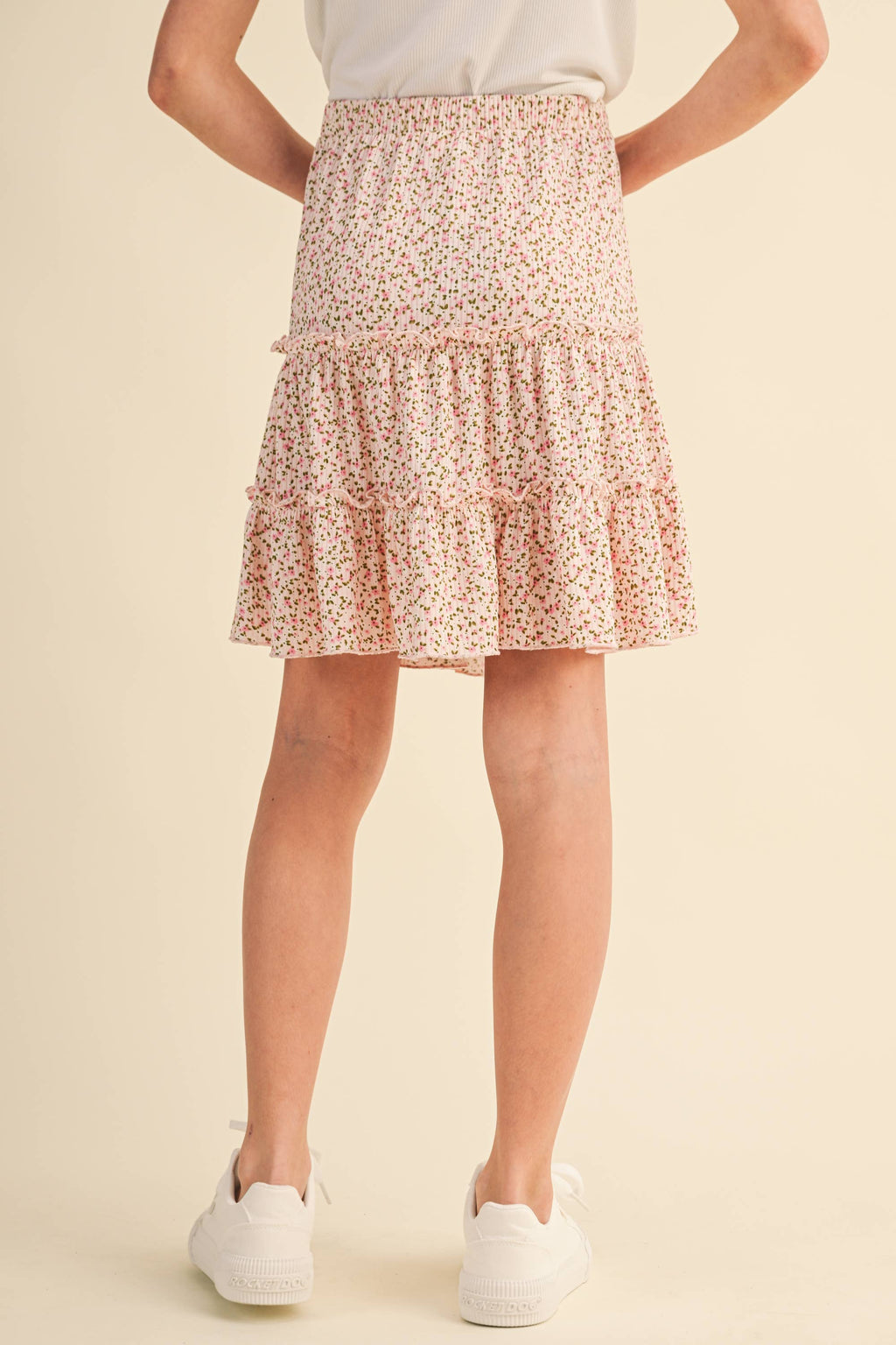 Tiered Knit Skirt