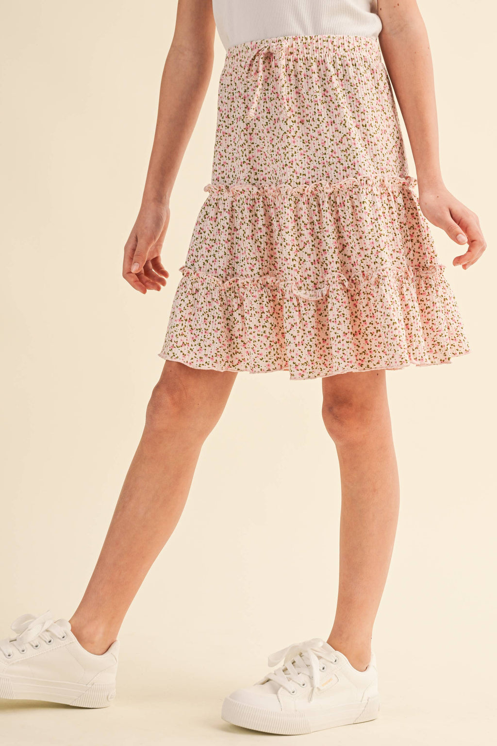 Tiered Knit Skirt