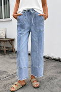 Wide Leg Demin Pants